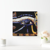 Egyptian Eye of Horus Vierkante Klok (Huis)