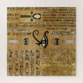 Egyptian Eye of Horus - Wadjet Ornament Legpuzzel (Horizontaal)