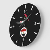 Egyptian flag large clock grote klok (Hoek)