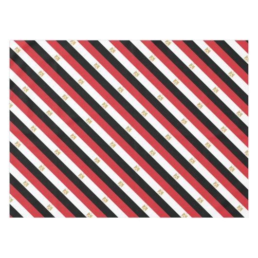 EGYPTIAN FLAG TAFELKLEED (Voorkant (Horizontaal))