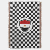 Egyptian flag throw blanket deken (Voorkant Verticaal)