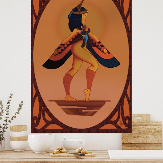 Egyptian Goddess MAAT Poster (Keuken)