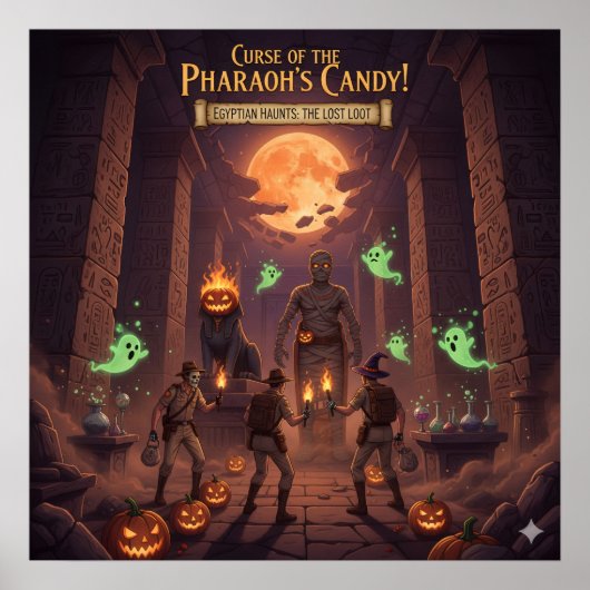 egyptian halloween poster (Voorkant)