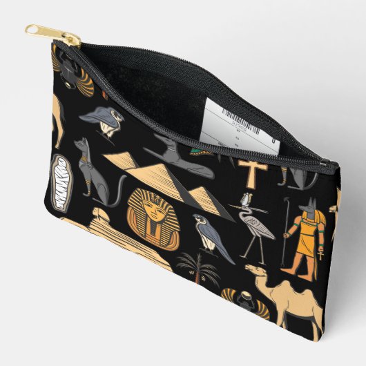  Egyptian Hieroglyphic Symbol Pattern Background   Etui (Open)