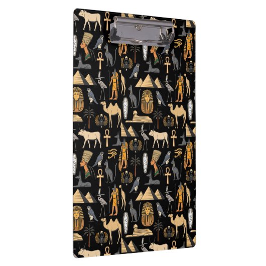 Egyptian Hieroglyphic Symbol Pattern Background Klembord (Rechts)