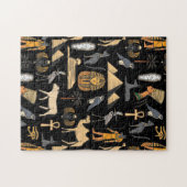  Egyptian Hieroglyphic Symbol Pattern Background   Legpuzzel (Horizontaal)