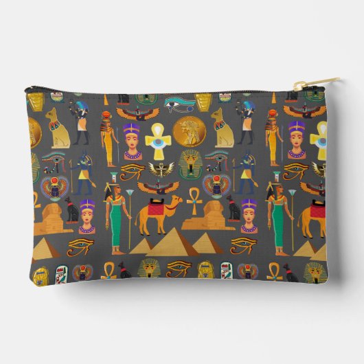 Egyptian Hieroglyphic Symbol Pattern pharaoh Etui (Achterkant)