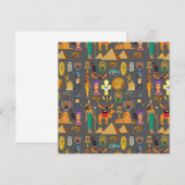 Egyptian Hieroglyphic Symbol Pattern pharaoh      Kaart (Voorkant / Achterkant)