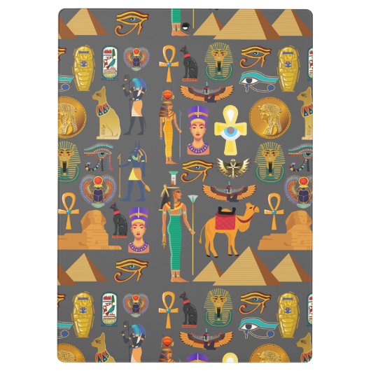 Egyptian Hieroglyphic Symbol Pattern pharaoh      Klembord (Achterkant)