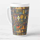 Egyptian Hieroglyphic Symbol Pattern pharaoh      Latte Mok (Linkerhoek)