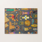 Egyptian Hieroglyphic Symbol Pattern pharaoh      Legpuzzel (Horizontaal)