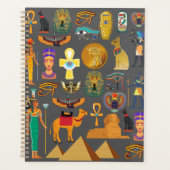 Egyptian Hieroglyphic Symbol Pattern pharaoh      Planner (Voorkant)