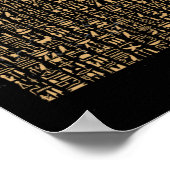Egyptian Hieroglyphics Egypt Pyramid Poster (Hoek)