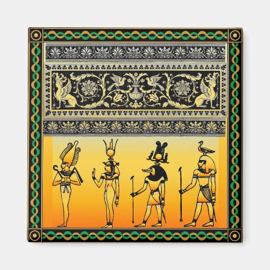 Egyptian Hieroglyphics Magnet (Voorkant)