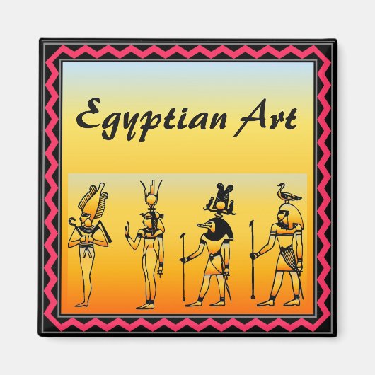 Egyptian Hieroglyphics Magnet (Voorkant)