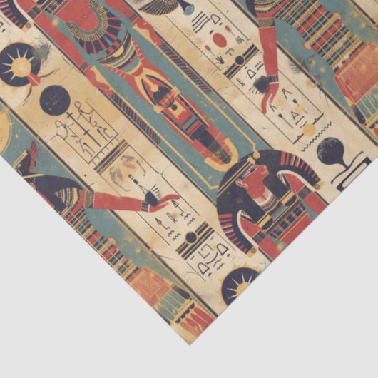 Egyptian hieroglyphics Pharaoh Pattern Tissuepapier (Detail)