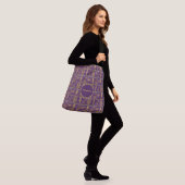 Egyptian Hieroglyphs Pattern Persoonlijk Crossbody Tas (Op model)