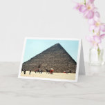 Egyptian Horse Cart at the Pyramids of Giza Kaart<br><div class="desc">Egyptian Horse Cart at the Pyramids of Giza Greeting Card. You can easily customize this product for free if you would like to add wording or change the color of the background.</div>