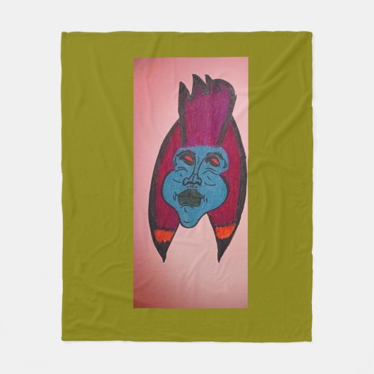 Egyptian Inspired Horror Themed Mummy  Fleece Deken (Voorkant)