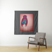 Egyptian Inspired Horror Themed Mummy Tapestry Wandkleed (In situ)