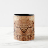 Egyptian Jackal God Wepwawet Tweekleurige Koffiemok (Center)