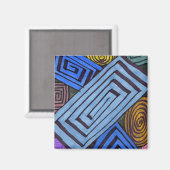 "Egyptian Links" Abstract Magnet (Voorkant / Achterkant)