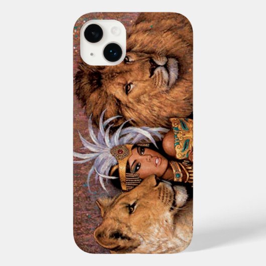 Egyptian Lion Goddess Princess Hoesje-Mate iPhone  Case-Mate iPhone Case (Achterkant)