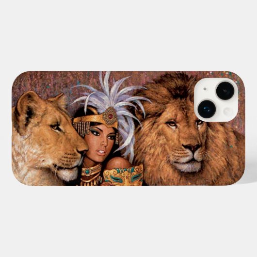 Egyptian Lion Goddess Princess Hoesje-Mate iPhone  Case-Mate iPhone Case (Achterkant (horizontaal))