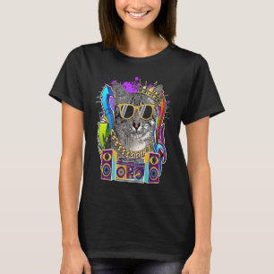 Egyptian Mau Cat Hip Hop 90's Rap Music T-shirt