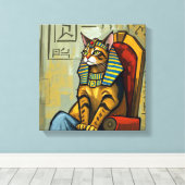 EGYPTIAN MAU-PHARAOH CANVAS AFDRUK (Insitu (Houten vloer))