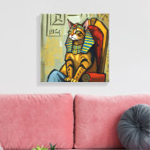 EGYPTIAN MAU-PHARAOH CANVAS AFDRUK (Insitu (Woonkamer))