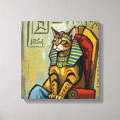 EGYPTIAN MAU-PHARAOH CANVAS AFDRUK (Voorkant)