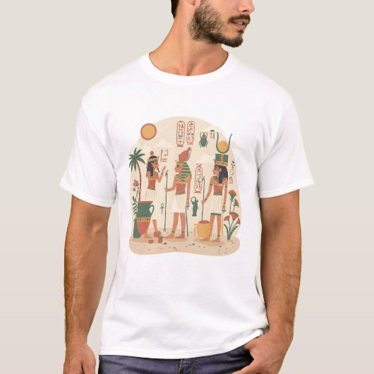 Egyptian mythology t-shirt (Voorkant)