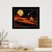 "EGYPTIAN NIGHTS" Sphinx Fantasy Art Poster (Keuken)