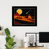 "EGYPTIAN NIGHTS" Sphinx Fantasy Art Poster (Thuiskantoor)