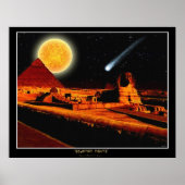 "EGYPTIAN NIGHTS" Sphinx Fantasy Art Poster (Voorkant)