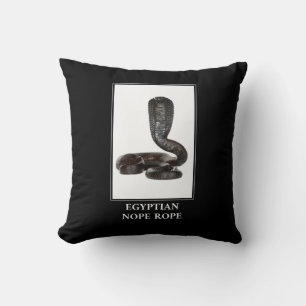 Egyptian Nope Rope - Cobra Snake Danger Kussen