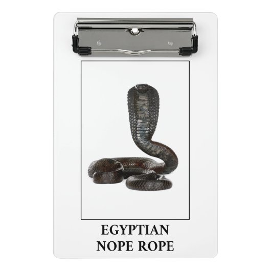 Egyptian Nope Rope - Cobra Snake Danger Mini Klembord (Voorkant)