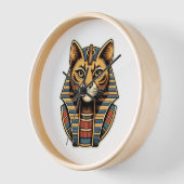 Egyptian Pharaoh Cat Wall Clock (Hoek)