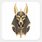 Egyptian pharaohs vierkante sticker (Voorkant)