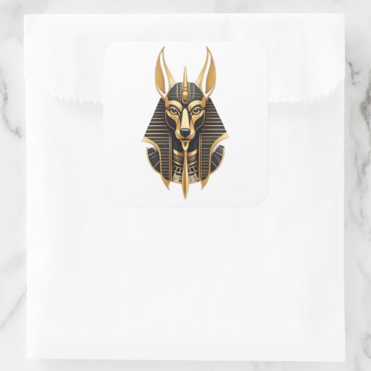 Egyptian pharaohs vierkante sticker (Tas)