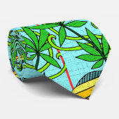 EGYPTIAN PLANT MOTIF STROPDAS (Opgerold)