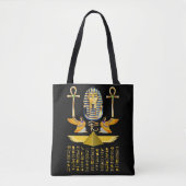 Egyptian Pyramids King Tut Pharaoh Tutankhamun Tote Bag (Voorkant)