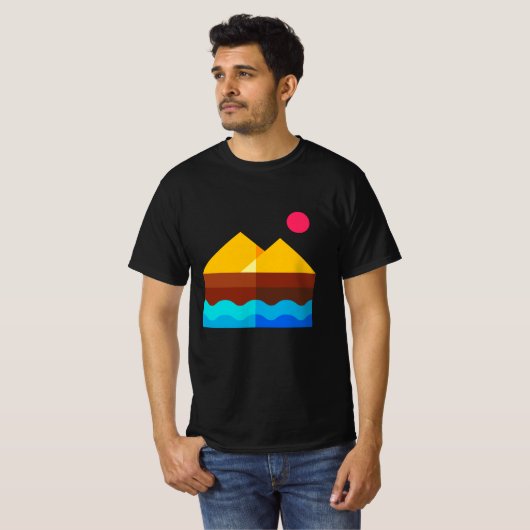 EGYPTIAN PYRAMIDS T SHIRT (Voorkant volledig)