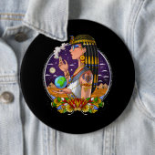 Egyptian Queen Cleopatra Ronde Button 6,0 Cm (In situ)