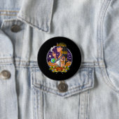 Egyptian Queen Cleopatra Ronde Button 7,6 Cm (In situ)