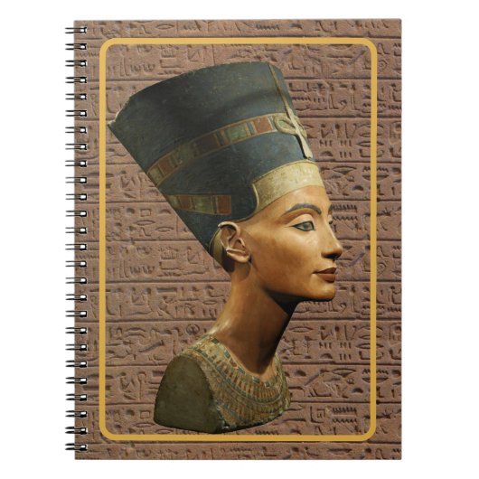 Egyptian Queen Nefertiti hieroglyph notebook Notitieboek (Voorkant)
