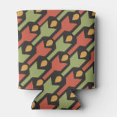 Egyptian Red Green Arrow Pattern Koelbox Blikjeskoeler (Achterkant)