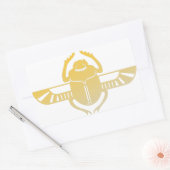 Egyptian scarab beetle. rechthoekige sticker (Envelop)
