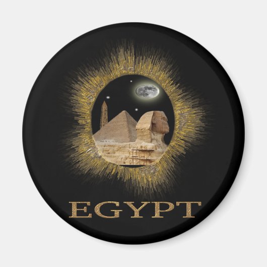 Egyptian Sphinx Gifts Magneet (Voorkant)